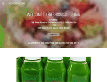 Tablet Screenshot of freshicasjuicebar.com